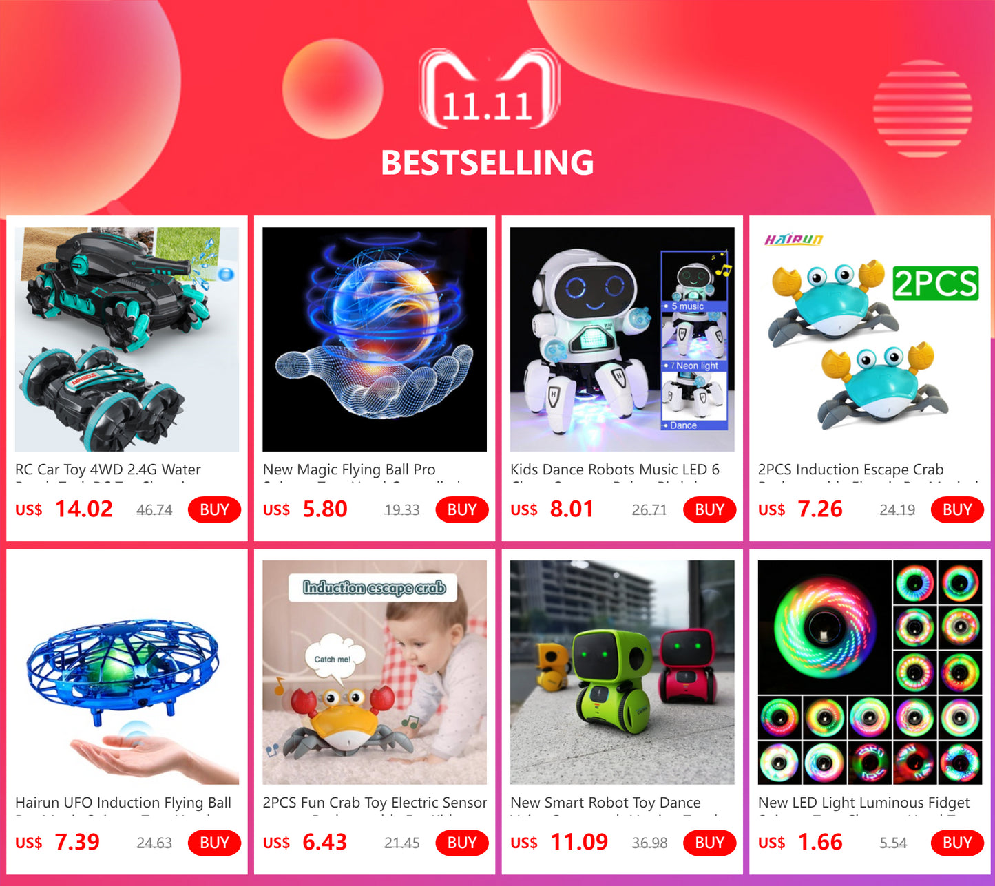 Dancing LED Robot Toy